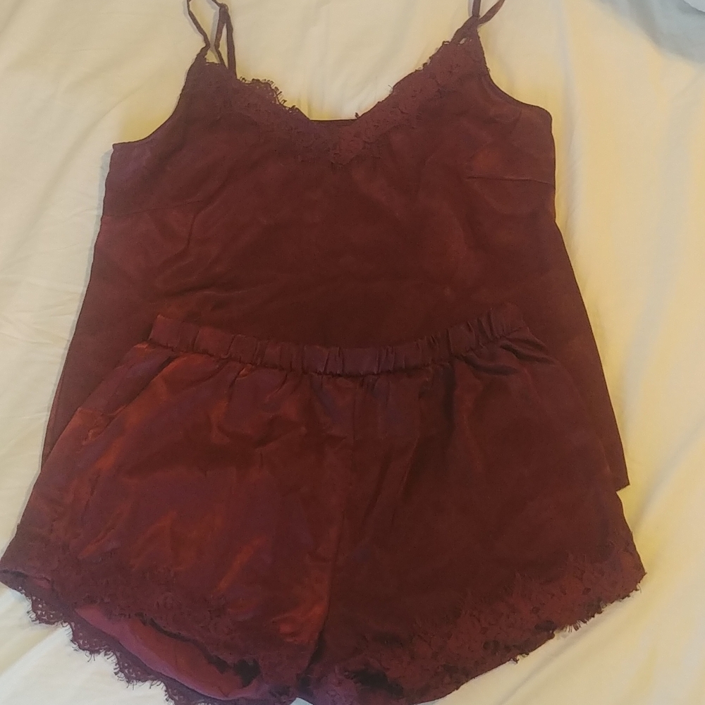 Burgundy pajama set